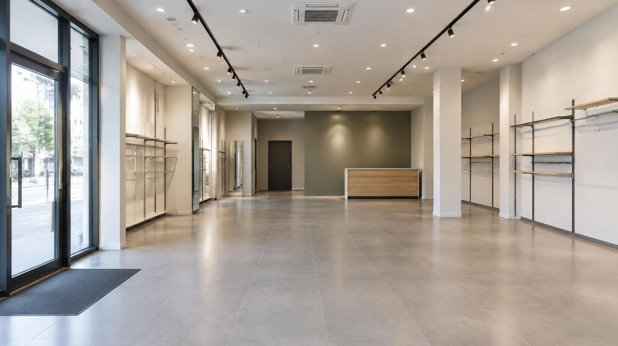 empty retail space interior